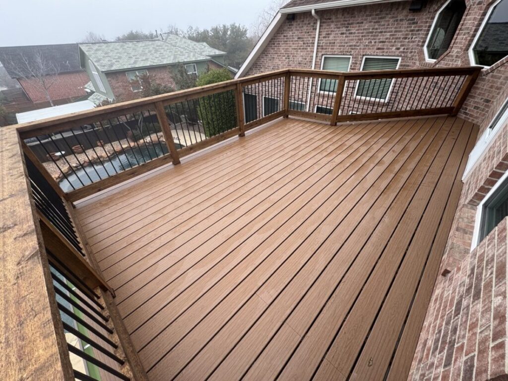 New back porch and patio cover custom built in Rockwall by the experts in outdoor living in North Texas - Buildometry!