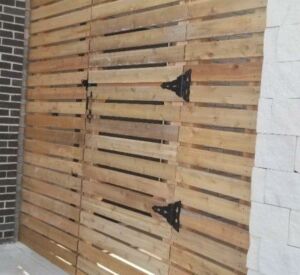 Outdoor Wood Wall