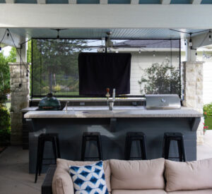 Dallas Outdoor Living pool, outdoor kitchen, patio, bar