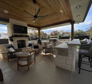 custom fire places & fire pits by Buildometry