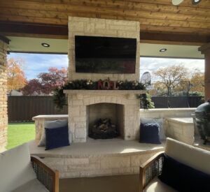 custom fire places & fire pits by Buildometry