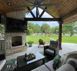 custom fire places & fire pits by Buildometry