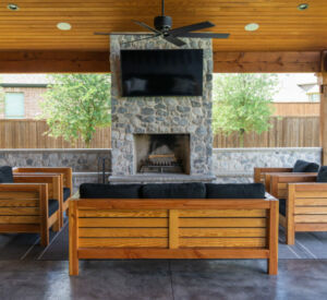 custom fire places & fire pits by Buildometry