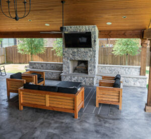 custom fire places & fire pits by Buildometry