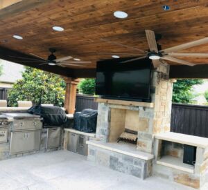 custom fire places & fire pits by Buildometry