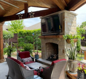 custom fire places & fire pits by Buildometry