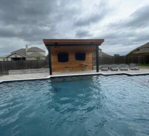 Custom Post Wrap and Bench by by Buildometry - North Texas Builder