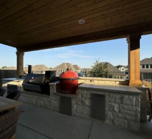New Custom Outdoor Kitchen by Buildometry in Rockwall, TX