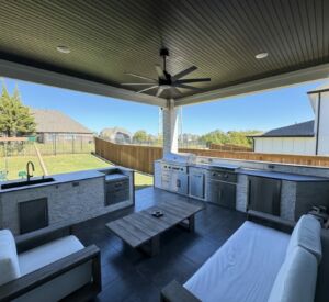 Custom Outdoor Kitchen built by Buildometry in Wylie, TX