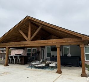 New Custom Patio Cover by the experts in Outdoor Living: Buildometry in Fate, TX