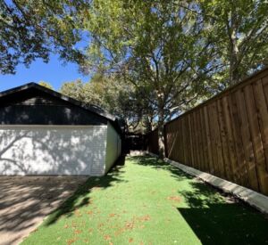 New custom turf installation in Richardson, TX by Buildometry