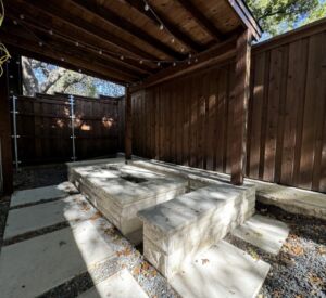 New custom fire pit in Richardson, TX by Buildometry
