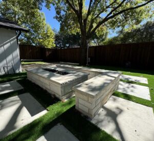 New custom fire pit in Richardson, TX by Buildometry