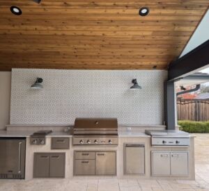 Outdoor kitchen project by luxury custom builders in North Texas - Buildometry
