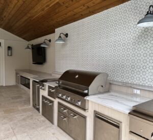 Outdoor kitchen project by luxury custom builders in North Texas - Buildometry