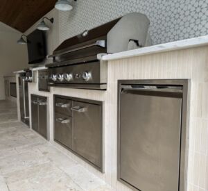 Outdoor kitchen project by luxury custom builders in North Texas - Buildometry