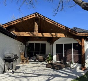 Custom Outdoor Living Space Designed and Built by the experts at Buildometry - New Patio Cover in Sunnyvale, TX