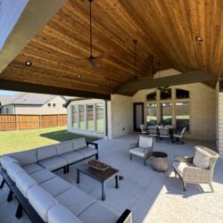 New Patio Cover and Post Wrap construction and installation in McClendon-Chisholm, Texas, by Buildometry