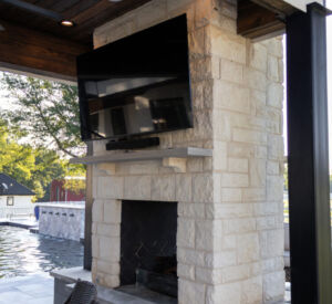 Patio Fireplace Renovation