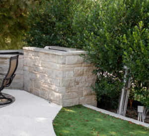 Patio Remodel - Pavilion. Fireplace, Outdoor Kitchen, Concrete stairs,