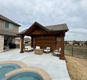Pavilion Cover Pool Side Seating