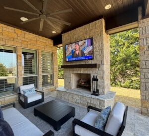 outdoor living, patio, fireplace, outdoor seating and entertainment