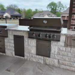Custom outdoor cooking space