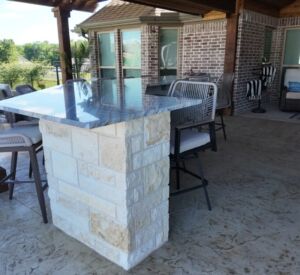outdoor bar remodel