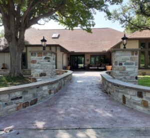default custom brick pillars